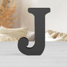 8 Inch Black Wood Letters Unfinished Wood Letters for Wall Decorative Black Retr