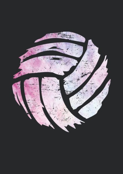 Notizbuch A4 Dotted Softcover Volleyball Design 120 Seiten Gepunktet-image