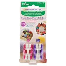 Clover 3127 Pom-Pom Makers Extra Small-.75"  1" 2/Pkg