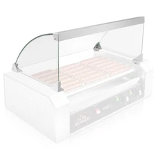 Glass Cover ONLY for Hot Dog 7 Roller Grill Cooker - Replacement or Upgrade