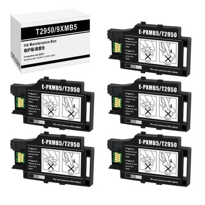 5 PCS T2950 Maintenance Box Compatible WF100 WF110 WF110W ECC110