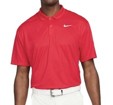 Image of New ALL Sizes Tall! Nike Men's Dri-FIT Victory Solid Golf Red Polo: Breathable