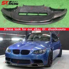 Forged /Carbon Fiber/Unpainted Front Bumper Lip Spoiler Fits BMW M3 2008-2013