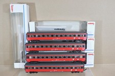 MARKLIN 4273 RAKE of 4 OBB 4273 2nd CLASS COACH 013-0 LIGHTS & PASSENGERS on