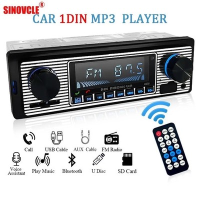 Bluetooth Oldtimer Auto FM Radio MP3 Player USB Classic Stereo Audio Receiver AUX