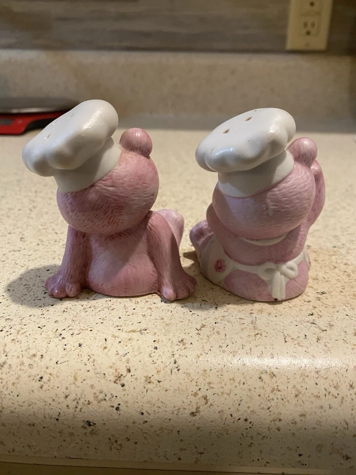 Juego de coctelera y pimienta de cerámica Chef Pink Bear y tapones hechos en Corea Foto 4 de 4