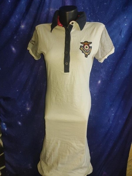 Women Aeronautica Militare Dress Grey Cotton 38 /