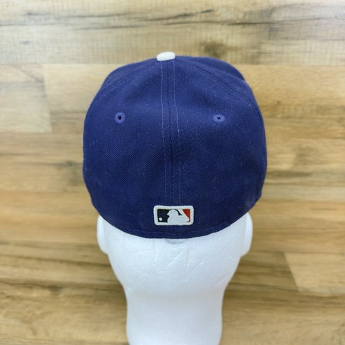 New Era 59fifty LA Los Angeles Dodgers Royal Blue Baseball Fitted Hat Cap 6 3/4 - Picture 5 of 5