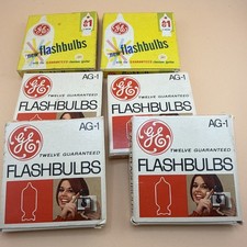 Lot Of 5 Boxes Of GE General Electric 63 Flashbulbs AG-1