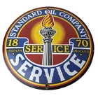 Vintage Standard Oil Company Sign - Porcelain Gas Motor Oil Pump Plate Sign