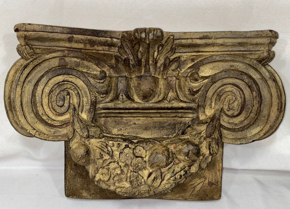 Columna Neoclásica De Colección Capitolio Ménsula Colgante de Pared Relieve Ethan Allen? Foto 2 de 4