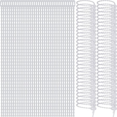 Pasow Beaded Cable Tie Wrap Releasable Reusable Zip Ties Adjustable Self Lock...