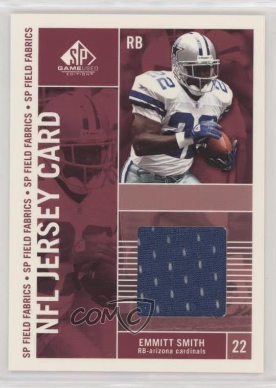 2003 SP Game Used Edition SP Field Fabrics Single Emmitt Smith #FF1-ES HOF 0q3