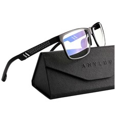 Blue Light Blocking Glasses Men Computer Gaming Glasses Lightweight Al-Mg Met...