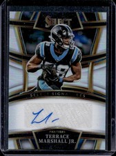2022 Panini Select Terrace Marshall Jr. Signatures Prizm Auto #SSP-TEM Panthers