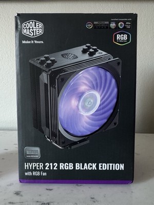 Cooler Master Hyper 212 RGB Black Edition CPU Fan New Open Box