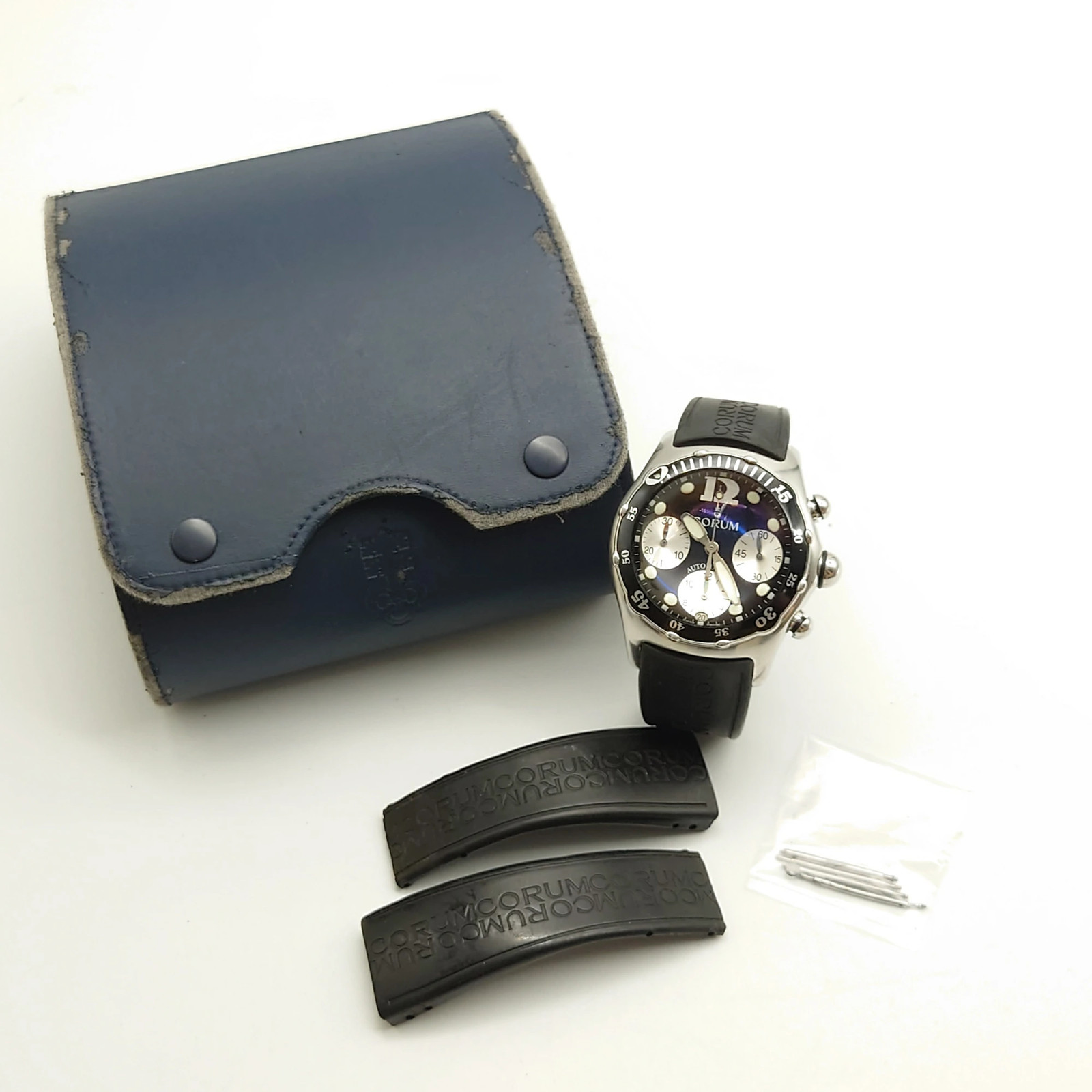 CORUM Bubble Chronograph Watch Automatic Black Si… - image 2