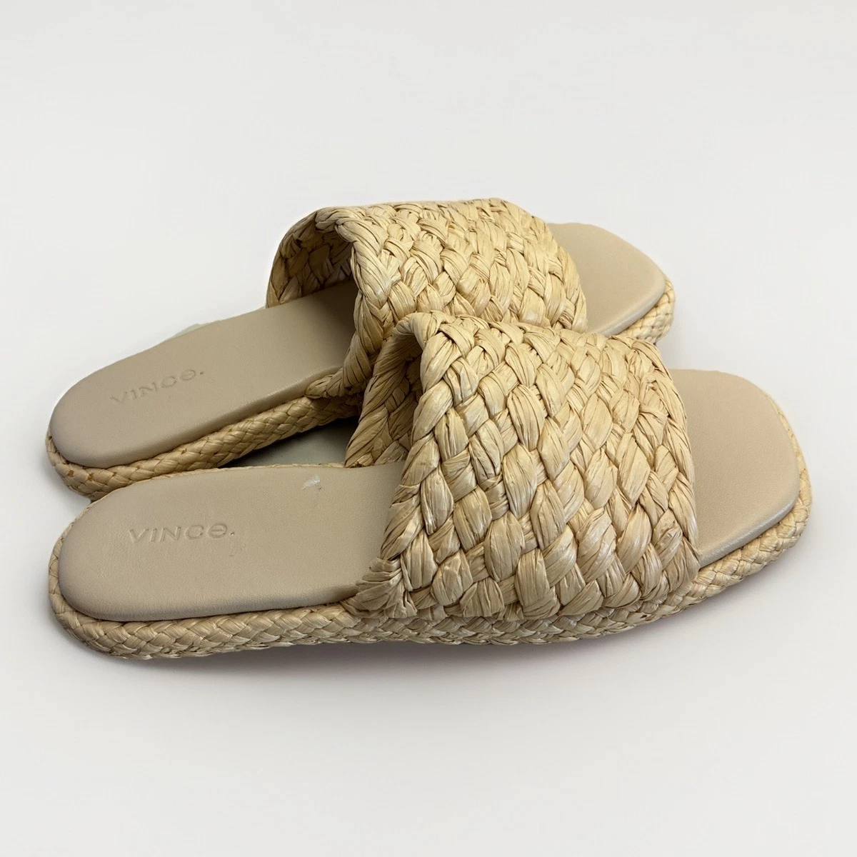 Nib $225 Vince Woven Slide Sandals Vince Women main image 4