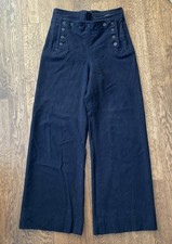 Vintage 40s/50s WW2 Naval Factory Wool Sailor Pants Mens Size 26 x 29 USN