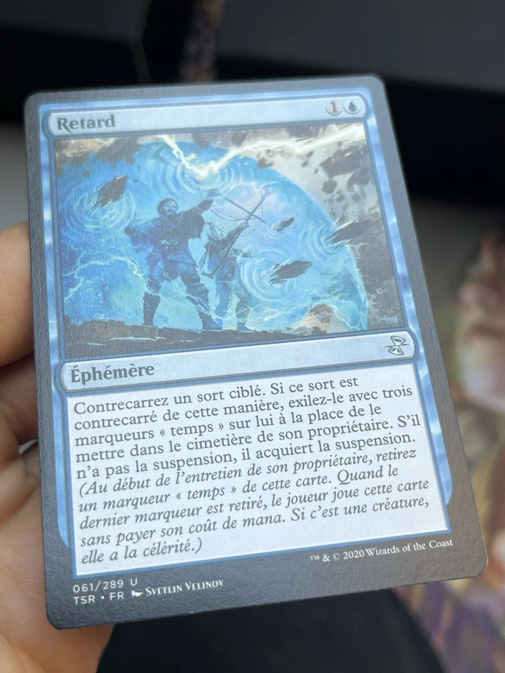 FRENCH 🚫 Delay / Retard 🚫 NM 🚫 Time Spiral Remastered 🚫  Mtg (1933) - Image 2 of 4