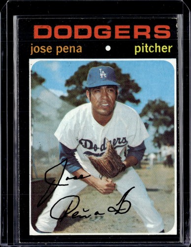1971 Topps #693 Jose Pena High Number SP Los Angeles Dodgers VG-EX