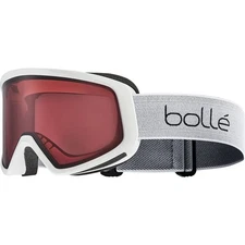 Bolle Bedrock Snow Goggles, White Matte Frame, Vermillon Lens