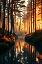 Digital Image Picture Photo Wallpaper Background Desktop Sunset AI Art Product