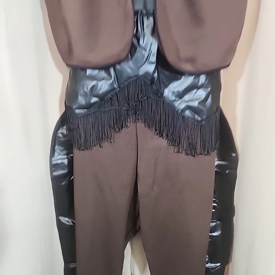 Costume Cowboy Adult Rodeo Outfit Country Pants, Vest, Scarf Forum Novelties NEW - Image 2 of 4