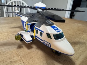 LEGO City 3181 Passenger Plane & 3658 Police Helicopter Lot Prebuilt Minifigures