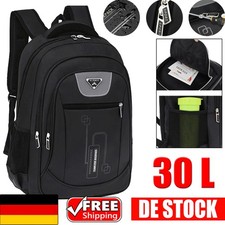 30L Herren Rucksack Wasserdicht Freizeit Sport Arbeit Reise Laptop Schulrucksack