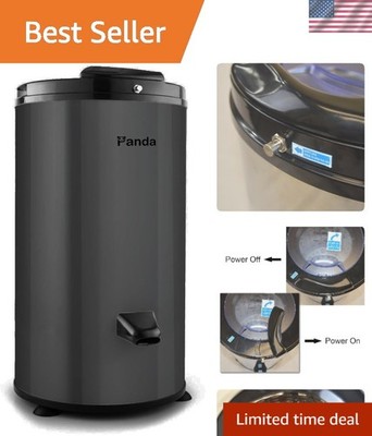 3200 RPM Portable Spin Dryer - 22lbs Capacity, Compact Stainless Steel Design