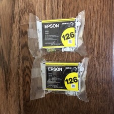 Epson 126 Ink Cartridge Yellow Lot Of 2