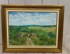 Landscape Postimpressionniste Signed R L'Yavanc / View Alleged Brittany Tromenie