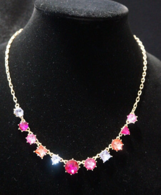 Pink Stone Collar Necklace