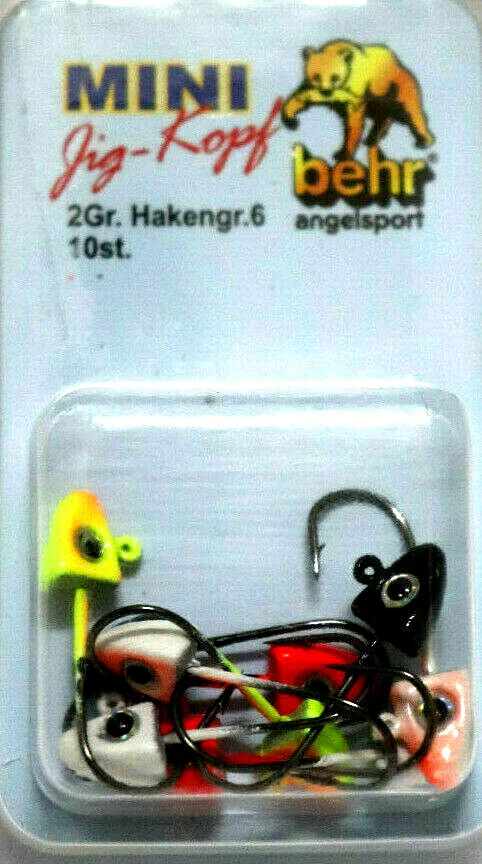 Jigkopf Set 10x Micro Jigs Mini Jigköpfe für Barsch Forelle Jighaken Jigheads - Bild 3 von 4