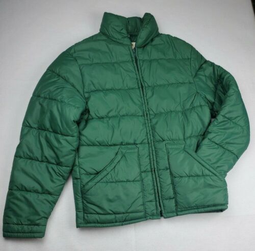 Vintage Golden Bear Puffer Down Jacket green size… - image 1