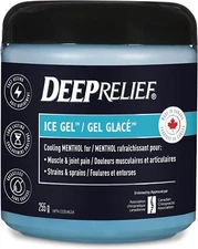 Deep Relief Ice Gel, Muscle and Joint Pain Relief, Reduces Inflammation, 255g