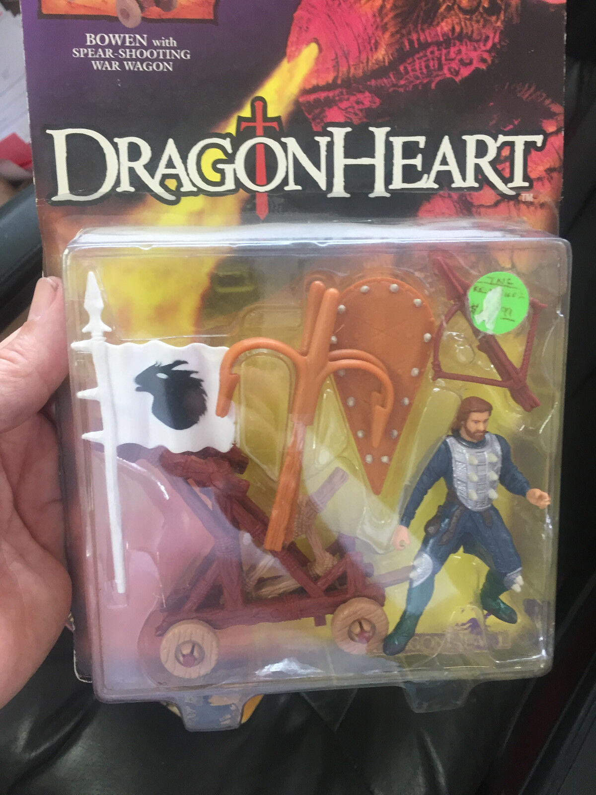 Kenner DragonHeart Action Figure: Bowen with Spear-Shooting War Wagon 1995