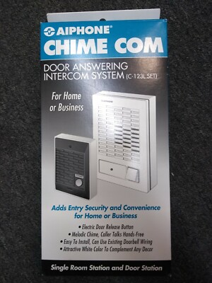 AIPHONE Chime Com Door Answering Intercom System (C-123L-SET) Home or Business