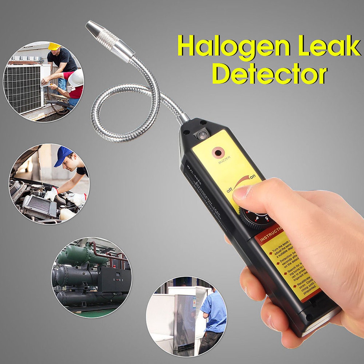 Car Air Conditioner Leak Detector Halogen Gas AC Freon Refrigerant