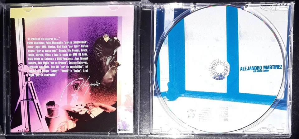 Alejandro Martínez Mi Único Amor CD 1998 Actor Colombia  - Image 3 of 4