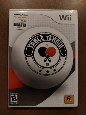 Rockstar Games Presents Tischtennis -WII Nintendo WORLD -NTSC U- NEU UND VERSIEGELT