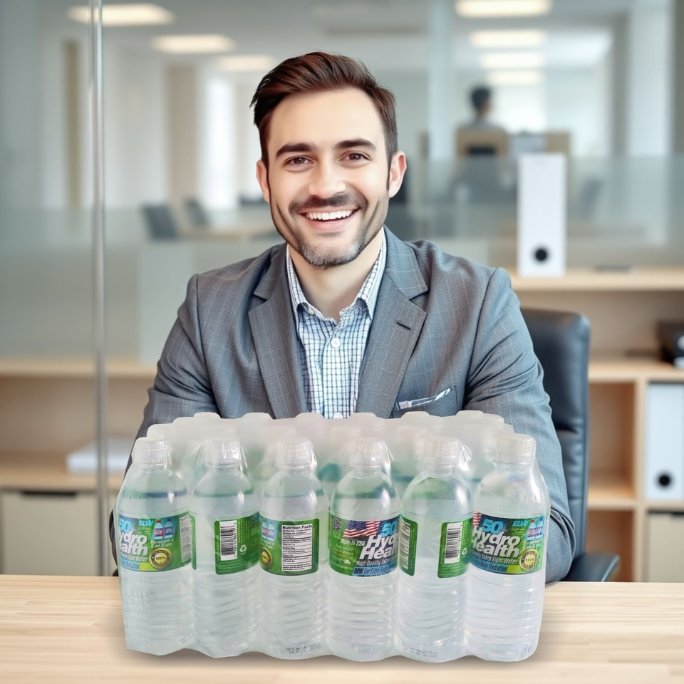 Deuterium depleted water 50 ppm hydro health 24 pcs x 500ml free s h to