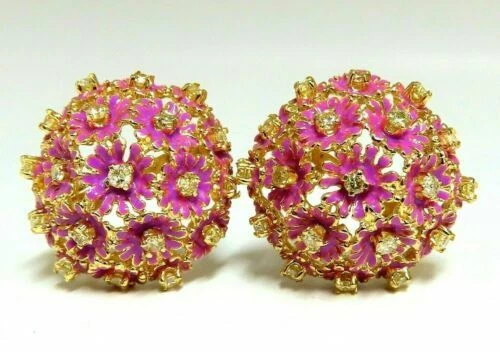 Orecchini con diamanti in oro giallo