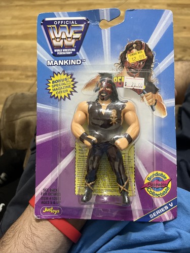 Mankind Vintage WWF Justoys Bend-Ems Bendy Action ...