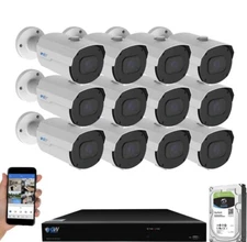 Gw Security 16 Channel NVR 4k 8MP  PoE 2.8-12mm Varifocal