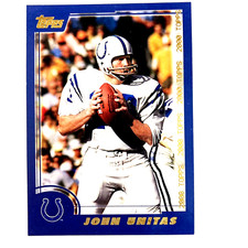 Johnny Unitas 2000 Topps Card #19 NFL Baltimore Colts