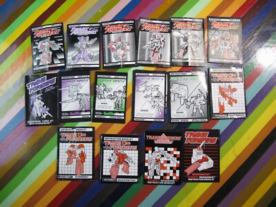 vtg 1980s Transformers action figure ephemera - instruction manual G1 G2 Beasts+