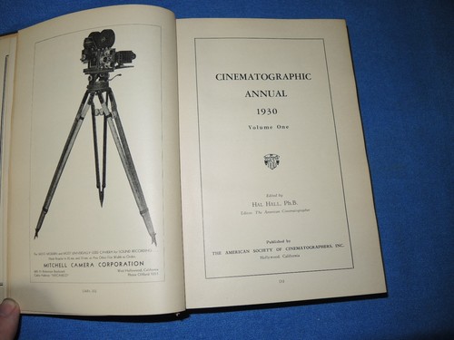 Cinematographic Annual 1930 Volume 1 Hal Hall Hardcover - Picture 4 of 8
