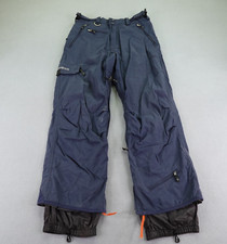 Volcom Pants Mens Small Blue Ski Snowboard Side Zip V Line Science Snow Cargo